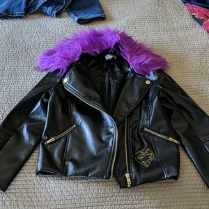 Girls' Descendents faux leather jacket